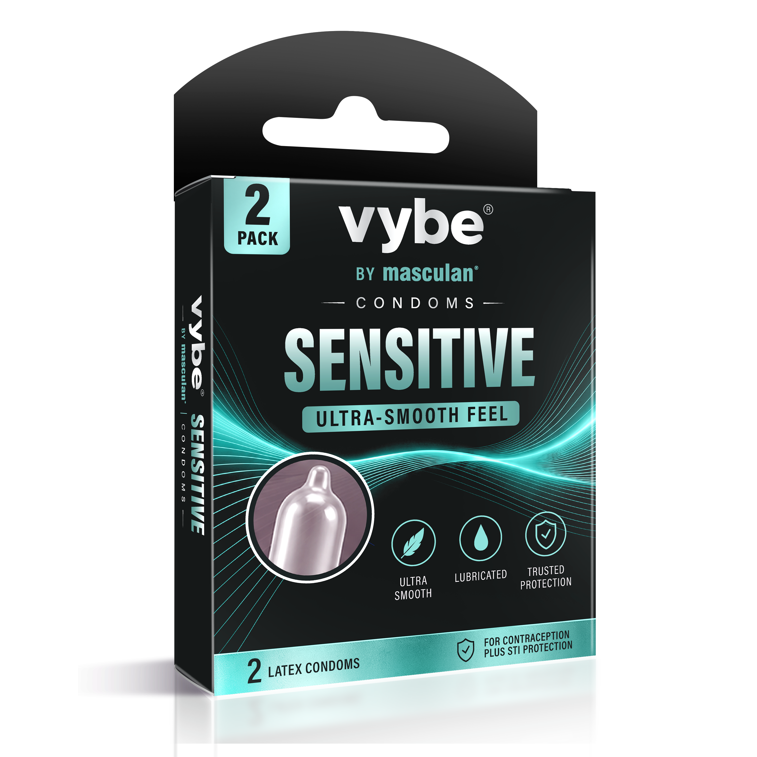 Vybe Sensitive 2 pack condom box